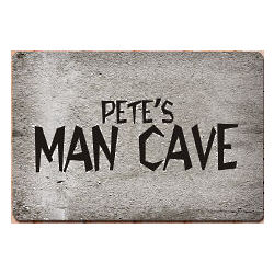 Personalized Man Cave Metal Wall Sign