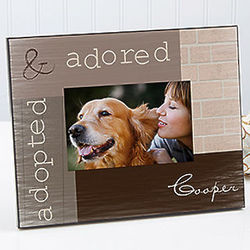 Adopted Pet Personalized Photo Frame