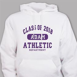 Personalized Class Of Athletic Graduation Hooded Sweatshirt