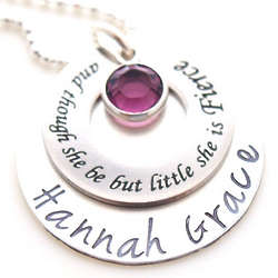 And Though She Be But Little She is Fierce Personalized Necklace