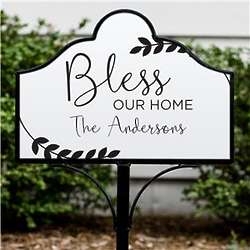 Bless Our Home Personalized Magnetic Sign