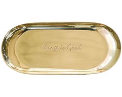 Change Is Good 9" Brass Tray