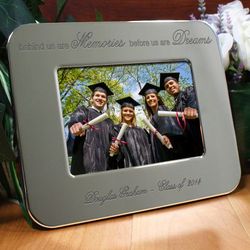 Engraved Graduation Nickel-Plated Picture Frame