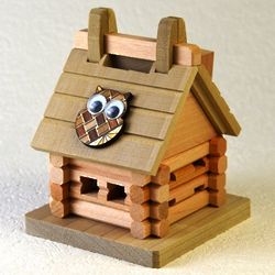 3D Log House Piggy Bank Puzzle