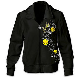 Put a Happy Smile on Your Face Women's Hoodie Jacket