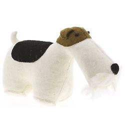 2 England Fox Terrier Book Stoppers