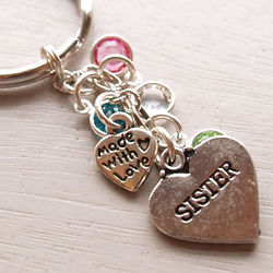 Personalized Sisters Key Chain