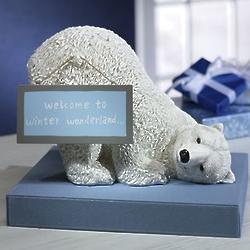 Welcome To Winter Wonderland Polar Bear Figurine