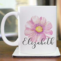 Personalized Flower Mug