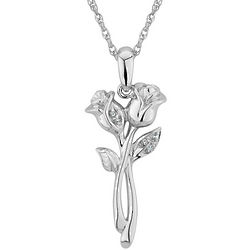 Tulip Flower Diamond Necklace