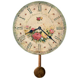 Savannah Botanical Pendulum Wall Clock