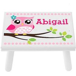 Owl Critter Personalized Step Stool