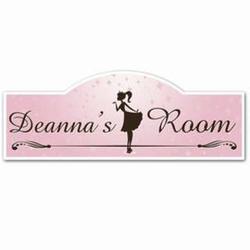 Personalized Girly Girl's Room Sign