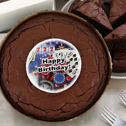 Birthday Casino Brownie Cake