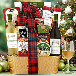 Vintner's Path White Wine Holiday Selection Gift Basket