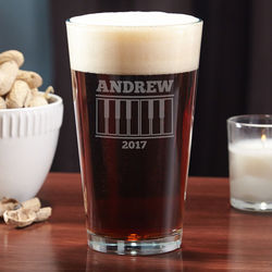 Grand Piano Personalized Beer Pint Glass