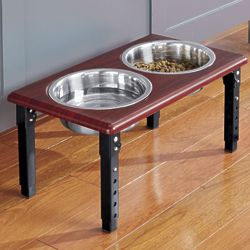 Small Double Diner Dog Bowl