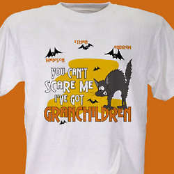 Can't Scare Me Personalized Halloween T-Shirt