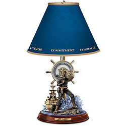 Navy Beacon of Freedom Tabletop Lamp