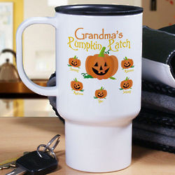 Pumpkin Patch Personalized Travel Mug