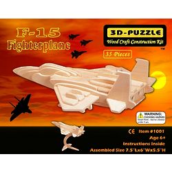 F-15 Fighterplane 3D Jigsaw Wooden Puzzle