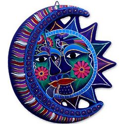 Eclipse of Love Sun and Moon Ceramic Wall Art