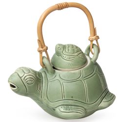Turtle Mom Fair Trade Ceramic Ceramic Teapot
