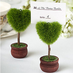 Heart Design Topiary Place Card Holders