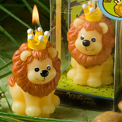 King of the Jungle Candle Favor