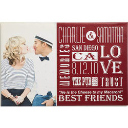 Personalized Couple Canvas Print