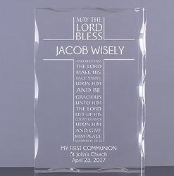 Engraved First Communion Acrylic Plaque