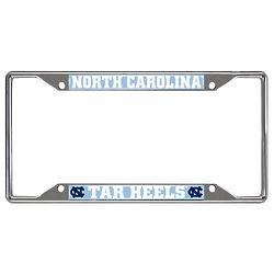 University of North Carolina Tar Heels Chrome License Plate Frame