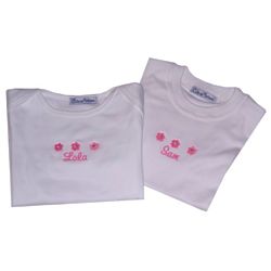 Girl's Personalized Flower T-Shirt