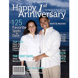 1st Anniversary Personalized Magazine Cover
