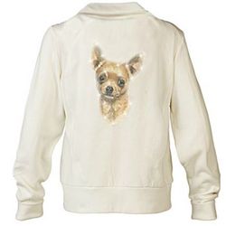Chihuahua Doggone Cute Embroidered Knit Jacket with Sequins
