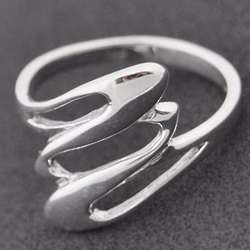 Triple Teardrop Sterling Ring