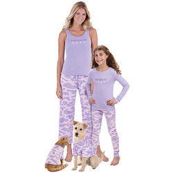 Mommy and Me Lavender Fatigued Pajamas