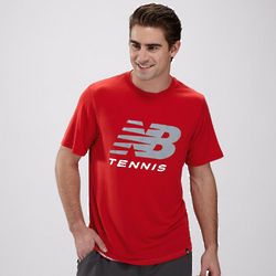Men's Big Brand Velocity Red Tennis T-Shirt