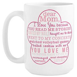 Personalized I Love You Mom Because Mug