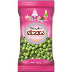 Celebration Sixlets Shimmer Pearl Lime Green Candies