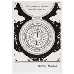 Herman Melville Literary Poster