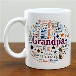 Personalized Family Circle Word-Art Coffee Mug