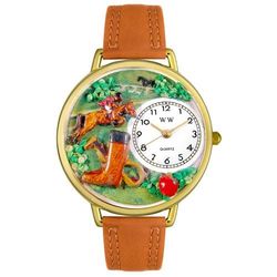 Large Horse Competition Watch in Gold