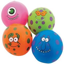 12 Inflatable Mini Monster Beach Balls