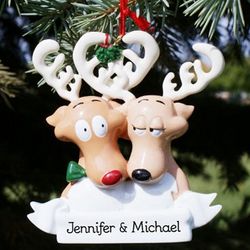 Personalized Reindeer Couple Ornament