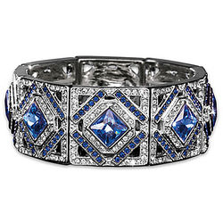 Women's Luxury In Blue Stretch Bracelet