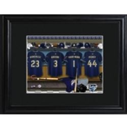 San Diego Padres Personalized Locker Room Print with Matted Frame