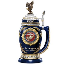 US Marine Corps Values Heirloom Porcelain Stein