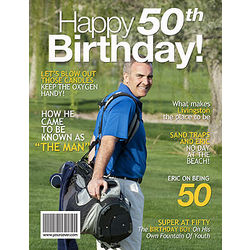 50th Birthday Personalized Magazine Cover