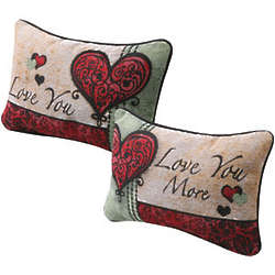 Love You Love You More Pillow
